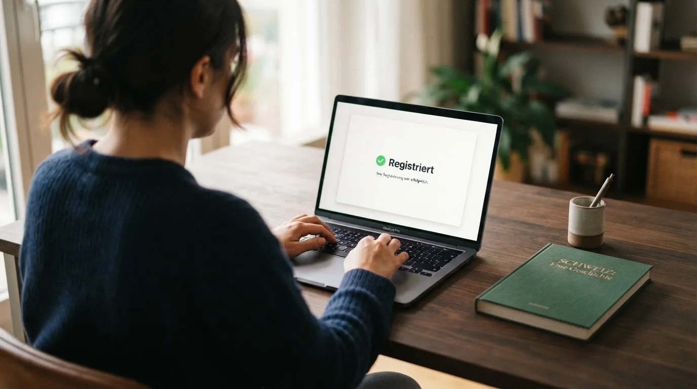Amtliches Schreiben mit Stempel auf einem Schreibtisch neben einem Gesetzbuch — online casino mit autoplay